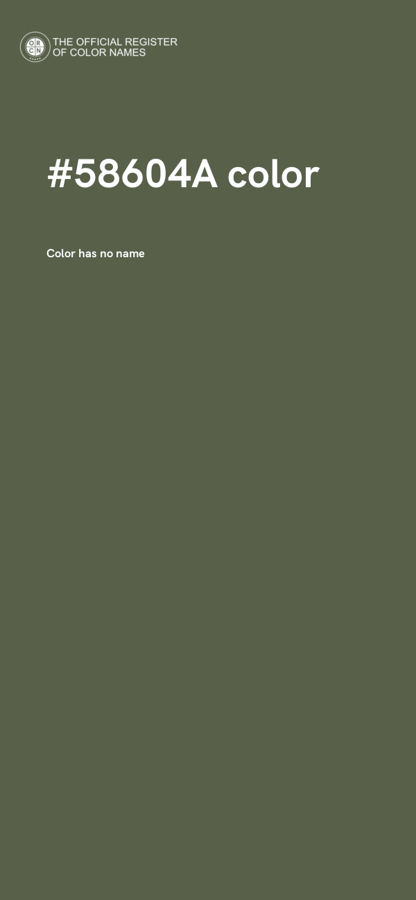 #58604A color image