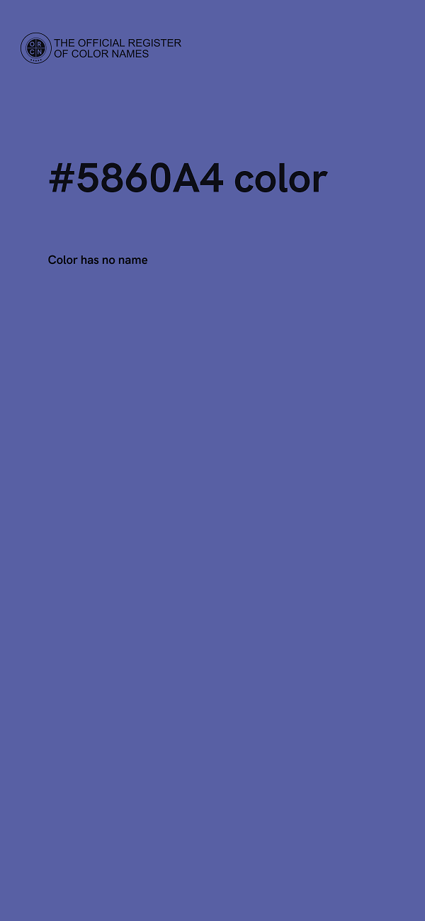 #5860A4 color image