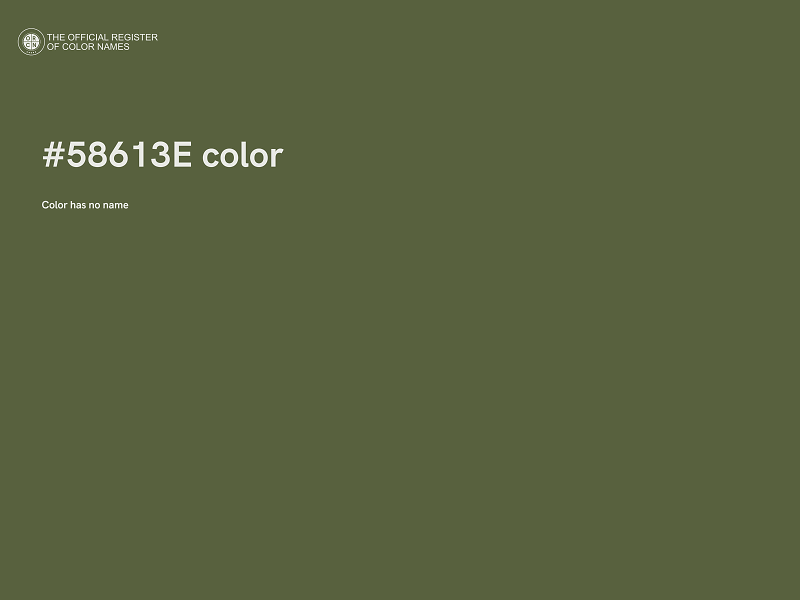 #58613E color image
