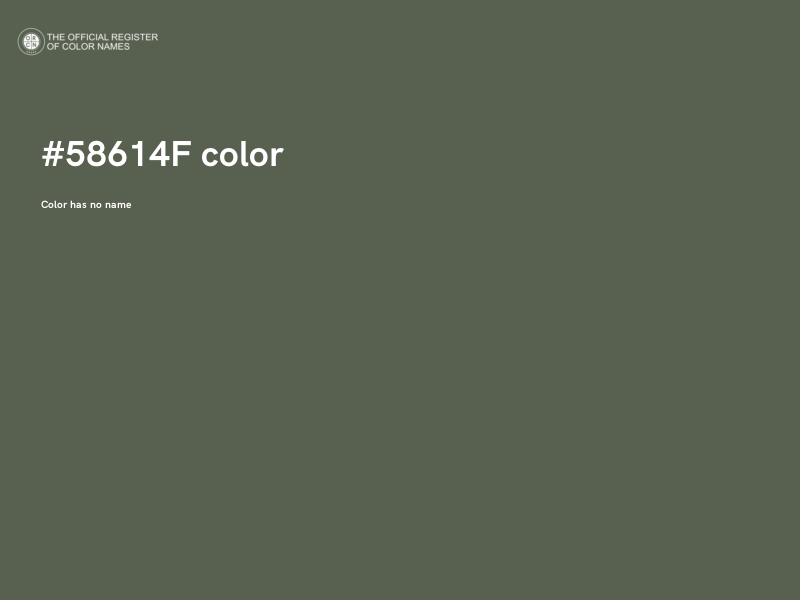 #58614F color image