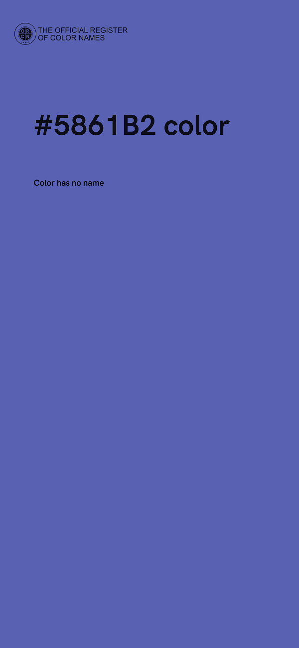 #5861B2 color image