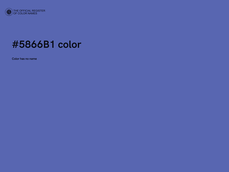 #5866B1 color image