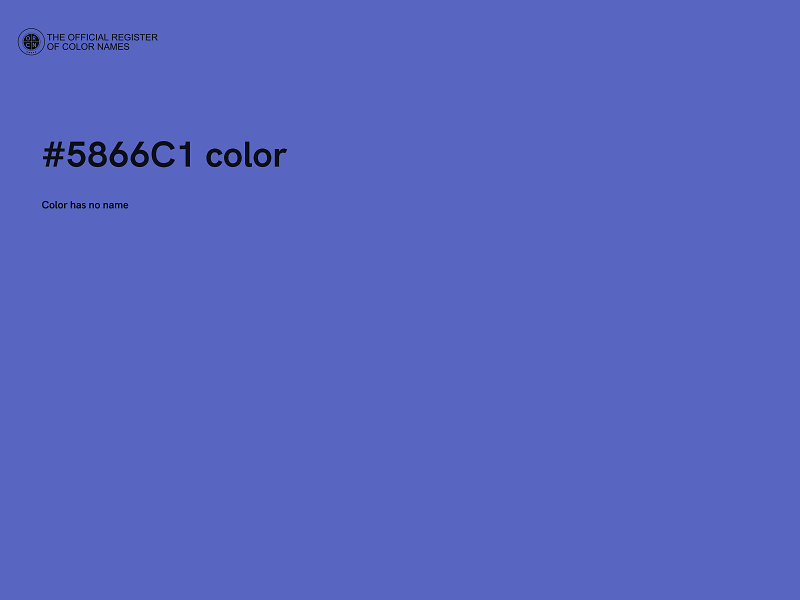 #5866C1 color image