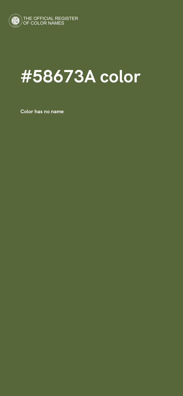 #58673A color image