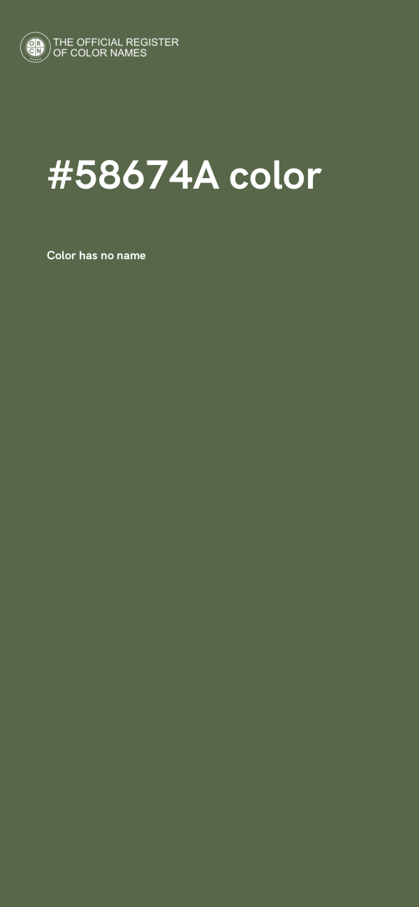 #58674A color image