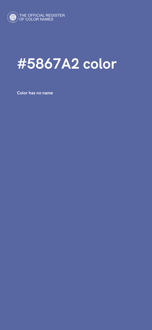 #5867A2 color image