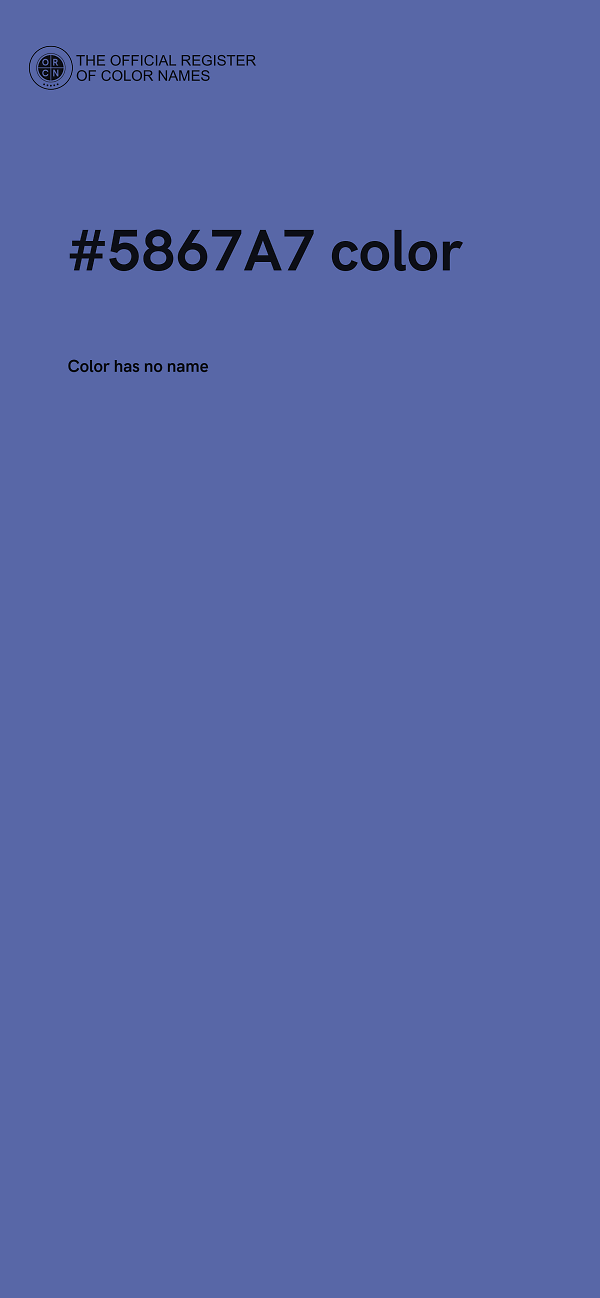 #5867A7 color image