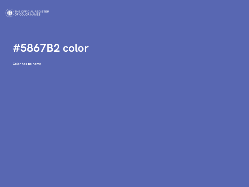 #5867B2 color image