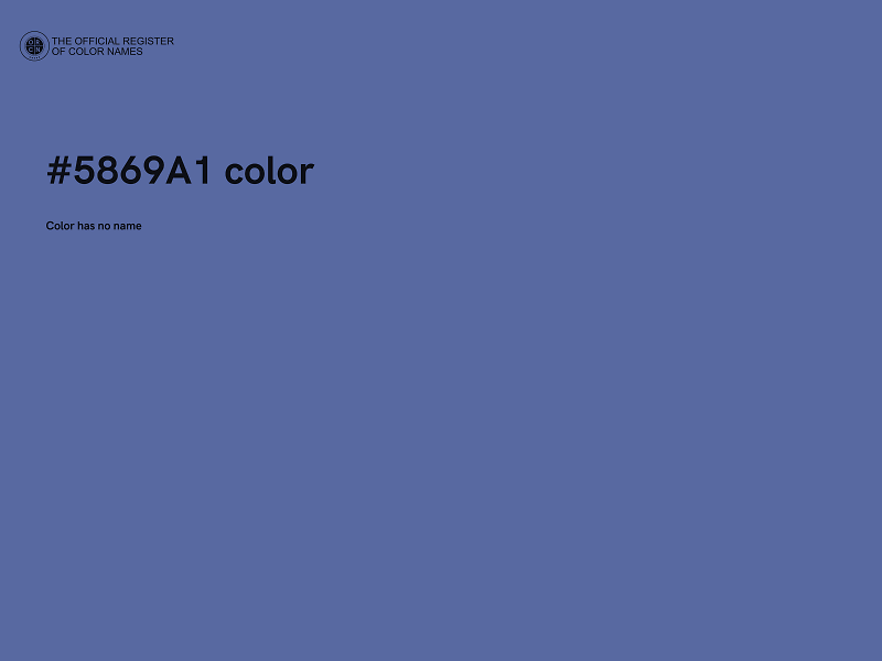 #5869A1 color image