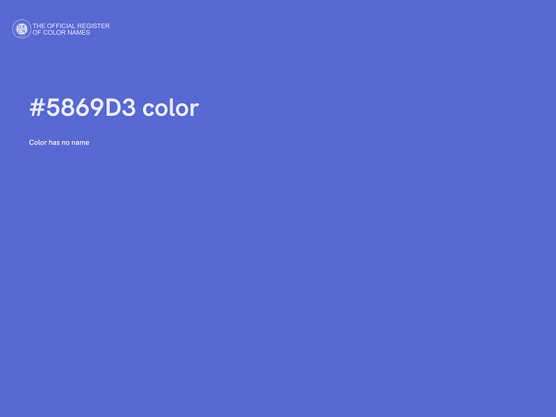#5869D3 color image