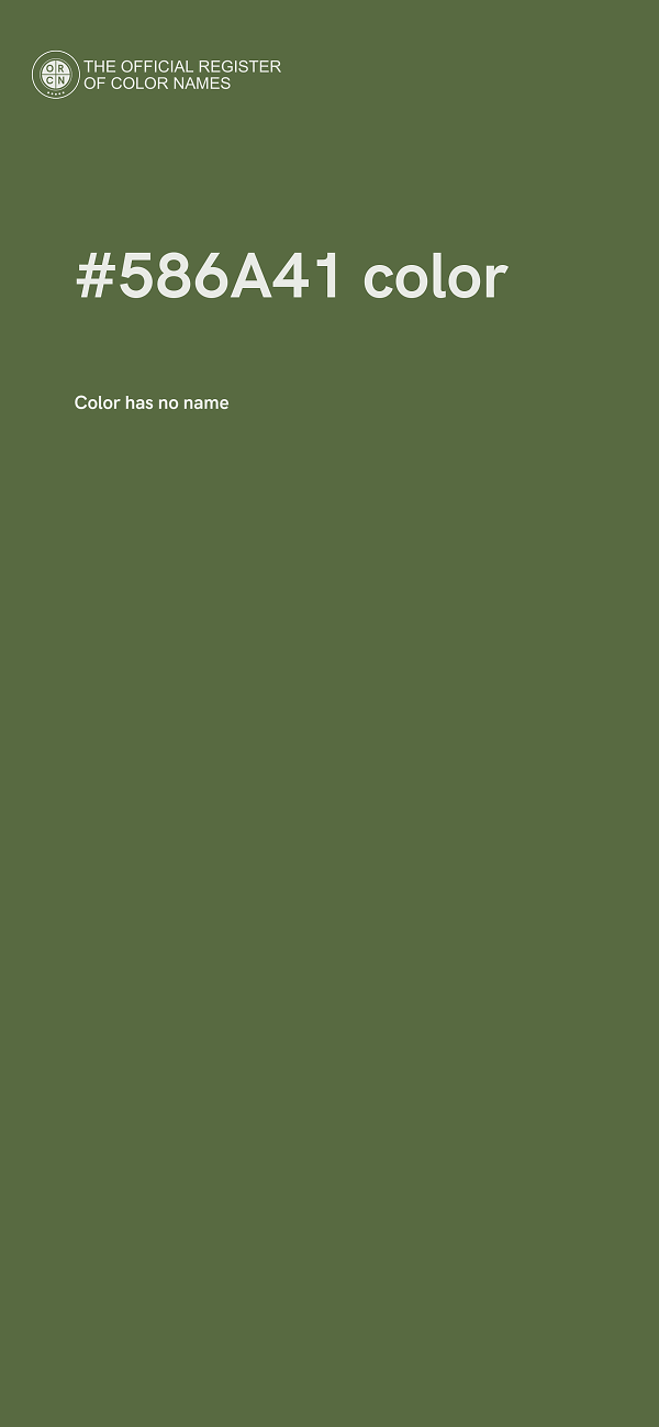 #586A41 color image