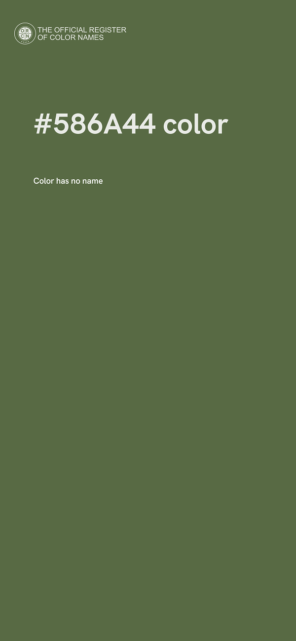 #586A44 color image