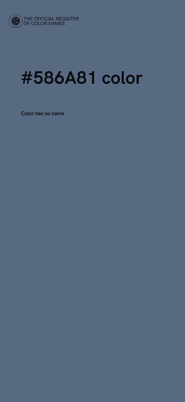#586A81 color image