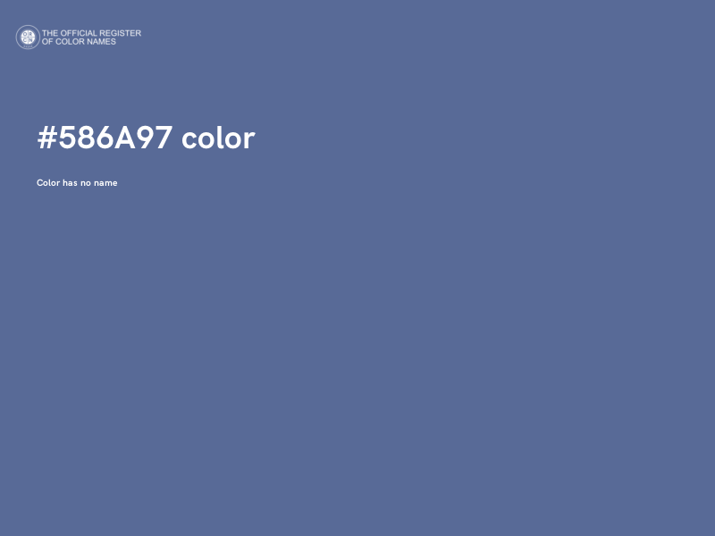 #586A97 color image