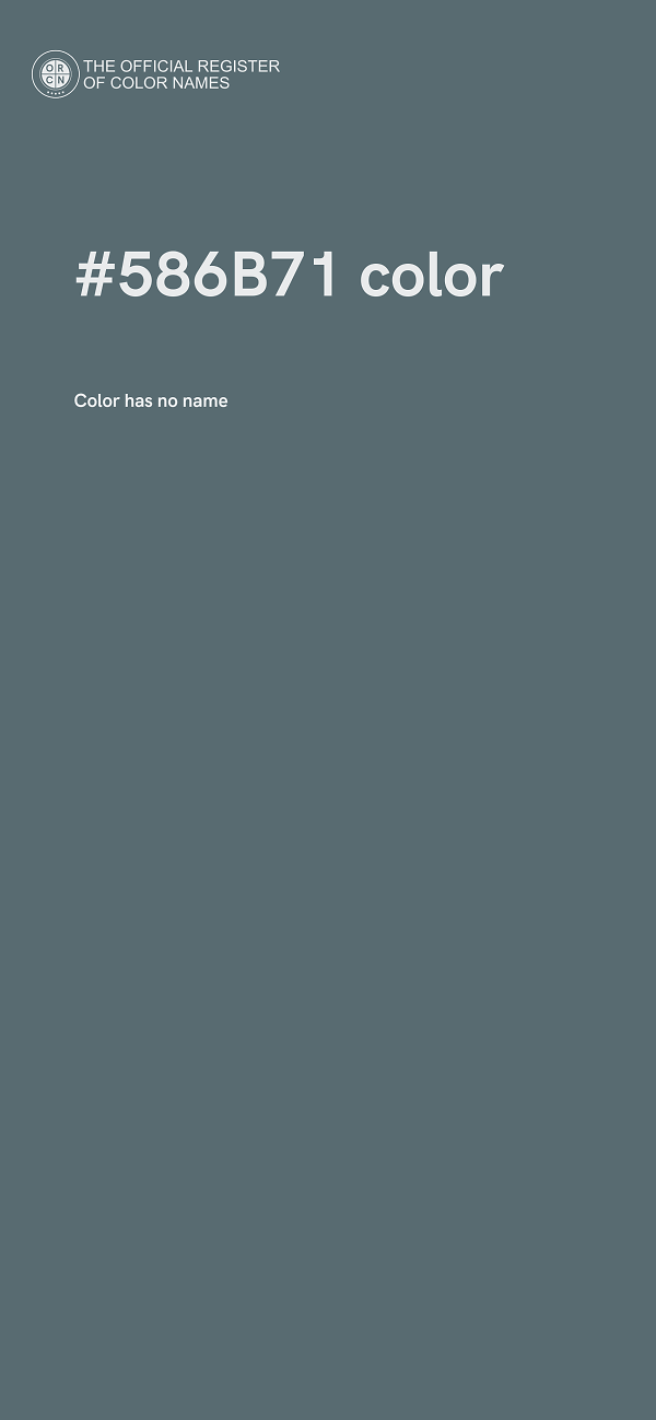 #586B71 color image