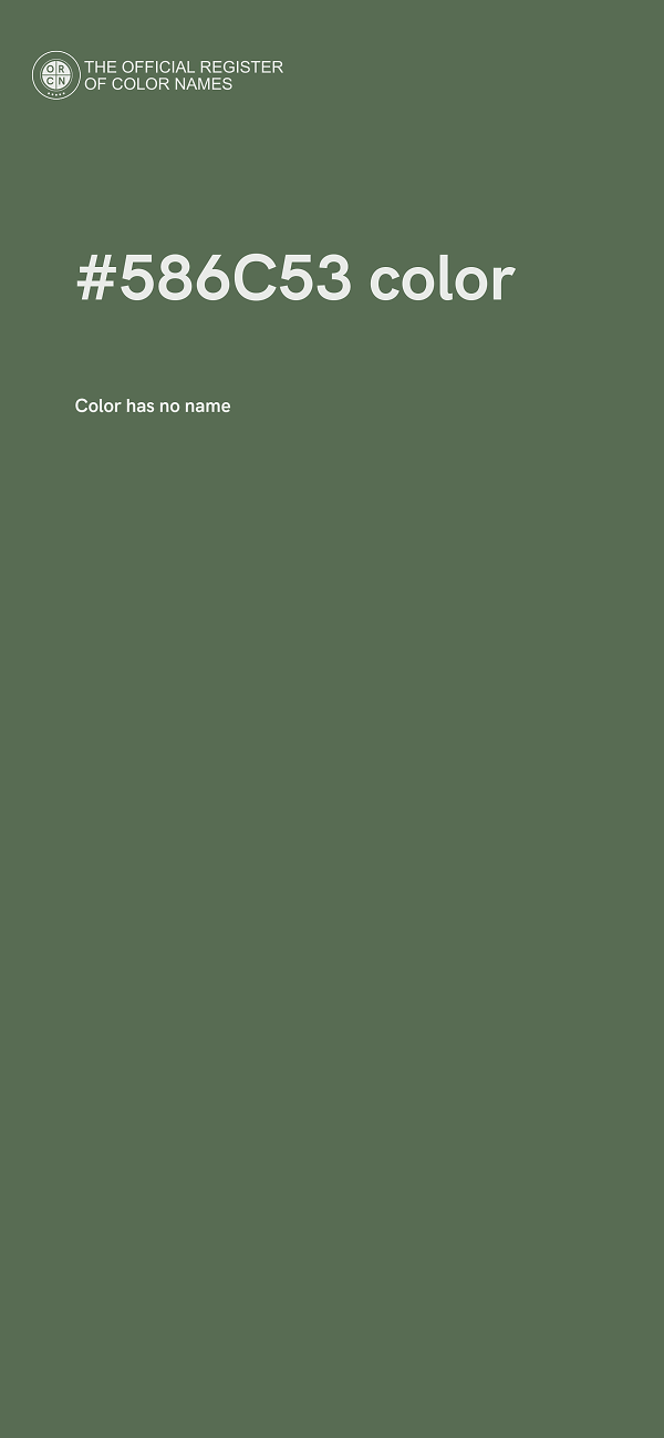 #586C53 color image