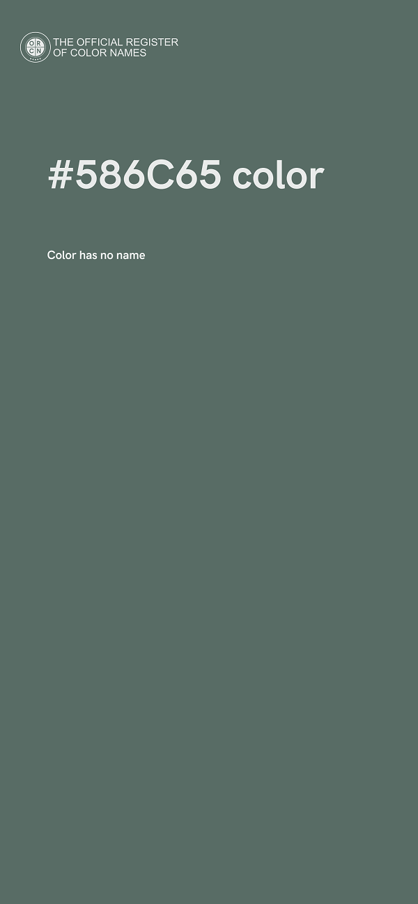 #586C65 color image