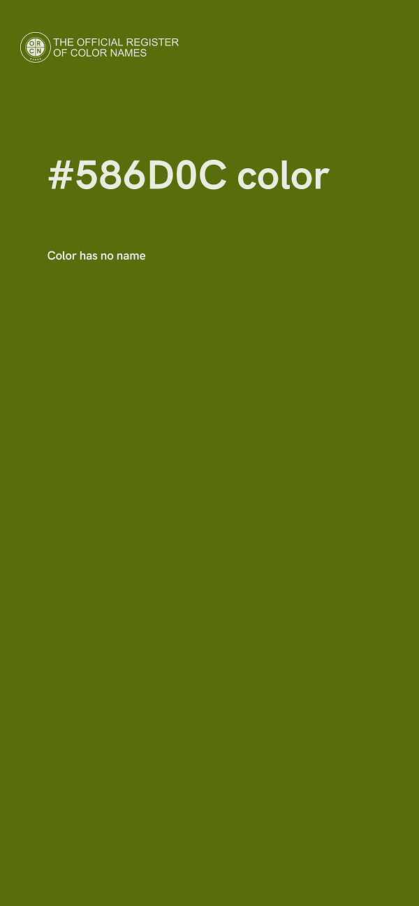 #586D0C color image