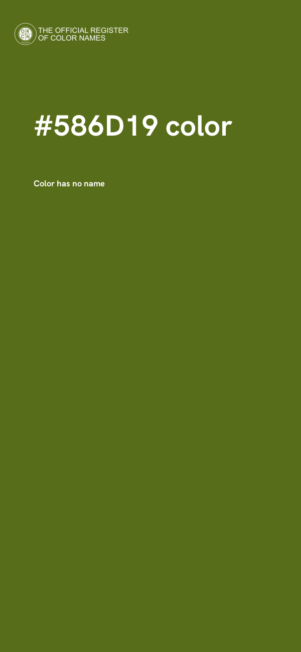 #586D19 color image