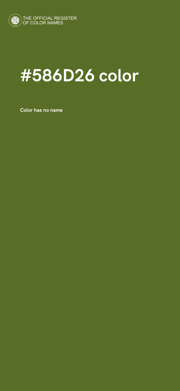 #586D26 color image