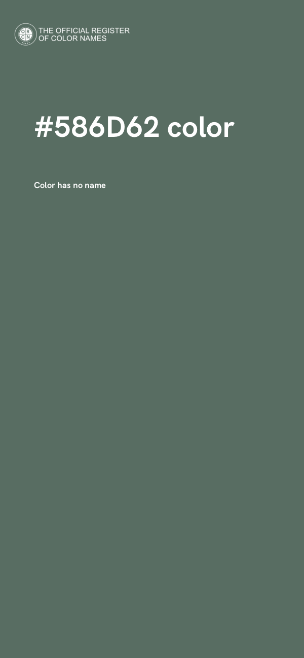 #586D62 color image