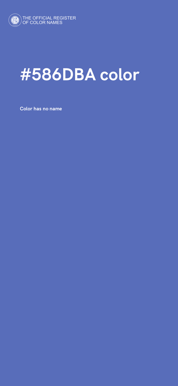 #586DBA color image