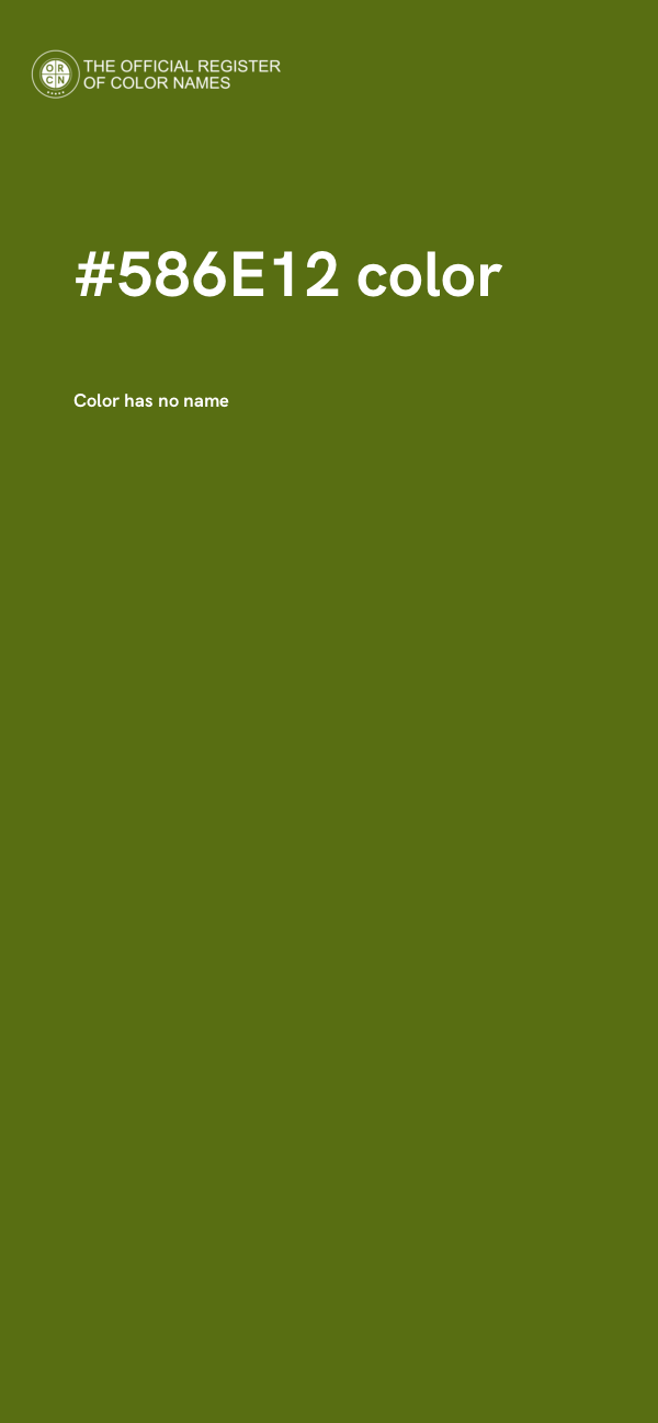 #586E12 color image