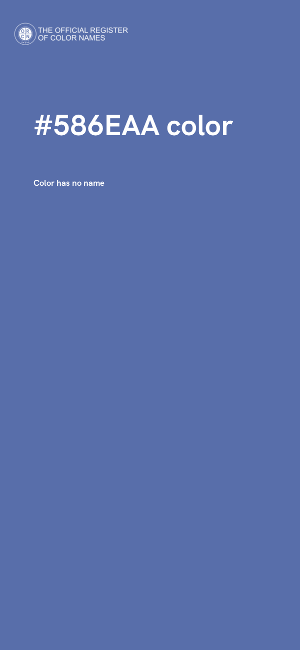 #586EAA color image