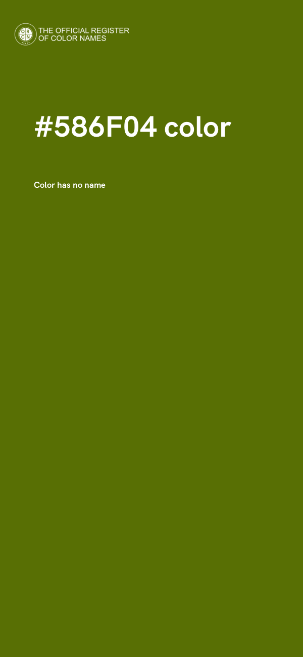 #586F04 color image