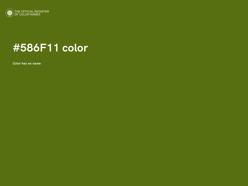 #586F11 color image
