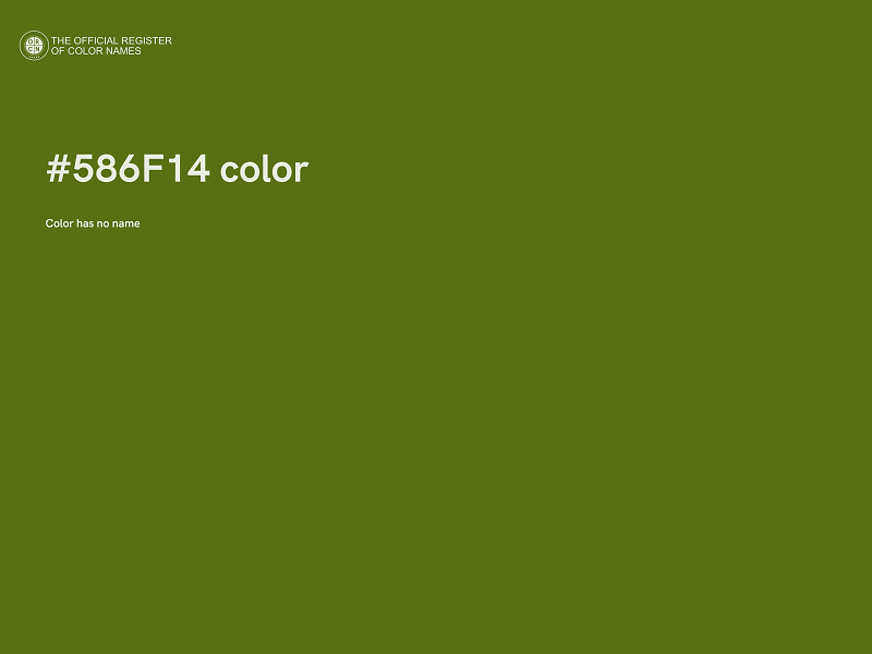 #586F14 color image