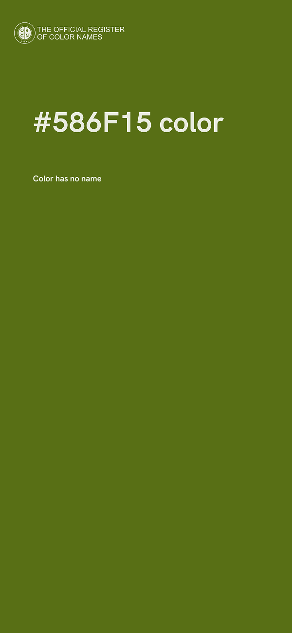 #586F15 color image