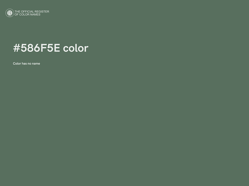 #586F5E color image