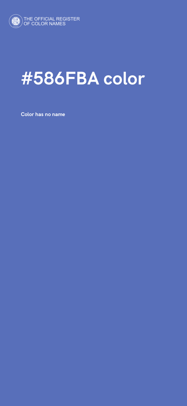 #586FBA color image