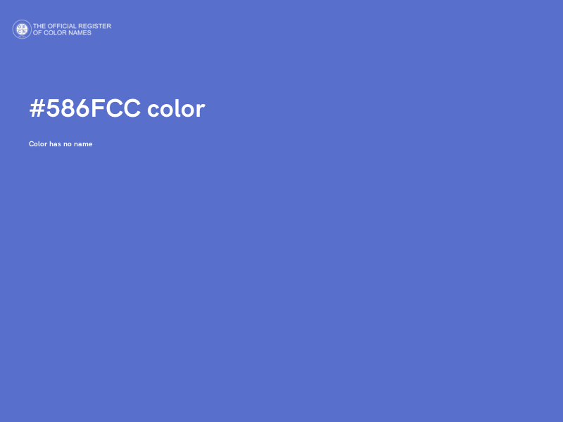 #586FCC color image