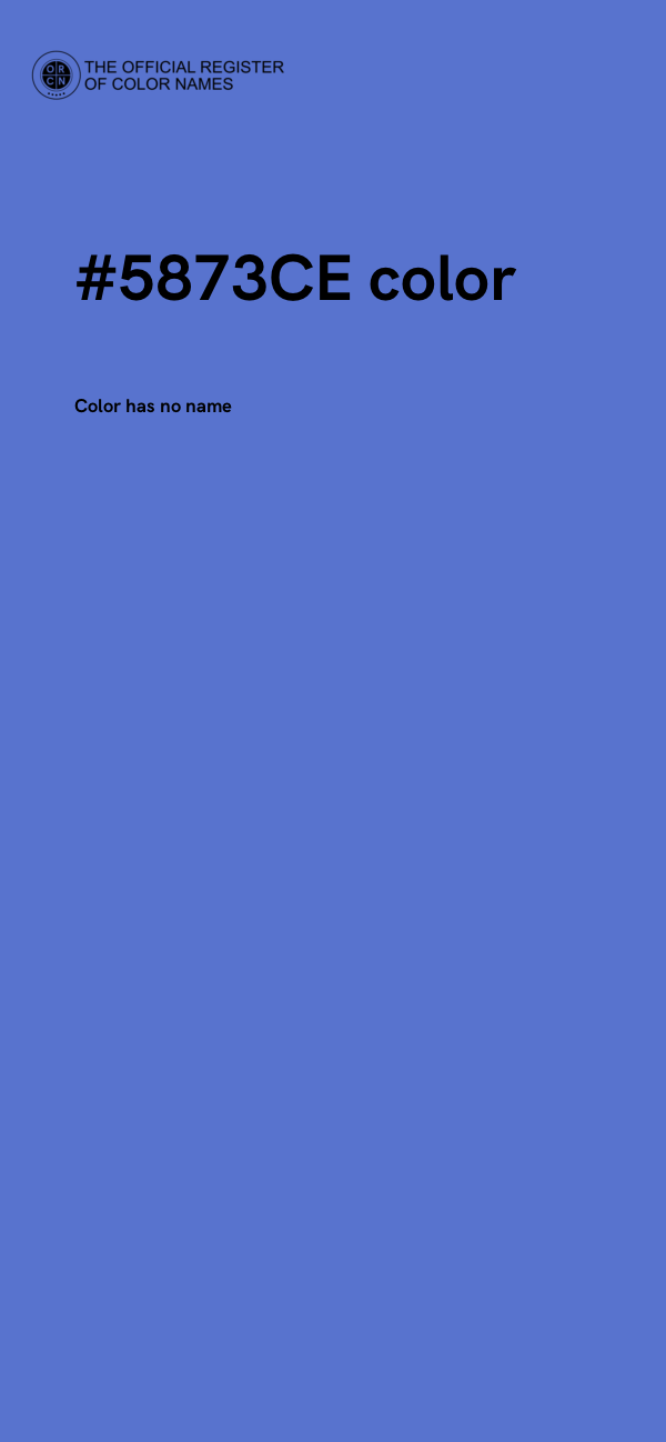 #5873CE color image