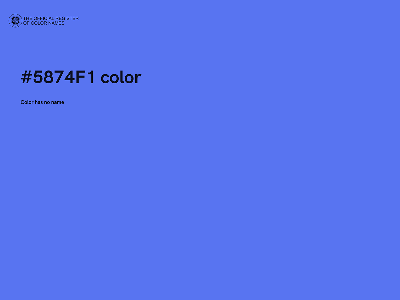 #5874F1 color image
