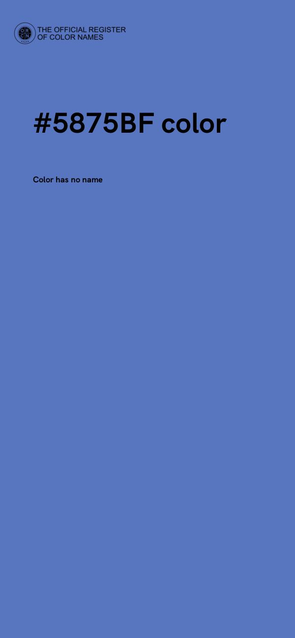 #5875BF color image