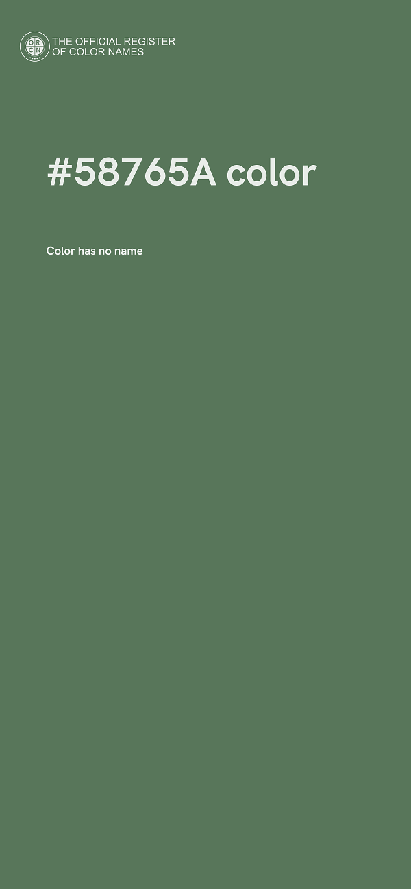 #58765A color image