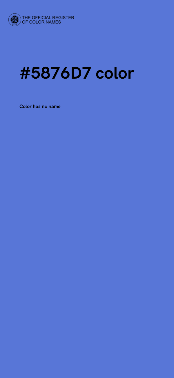 #5876D7 color image