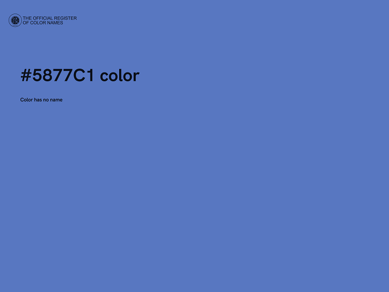 #5877C1 color image