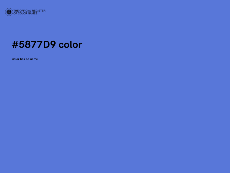 #5877D9 color image
