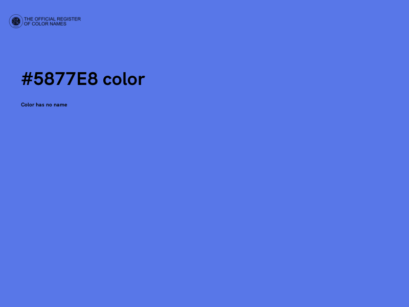 #5877E8 color image