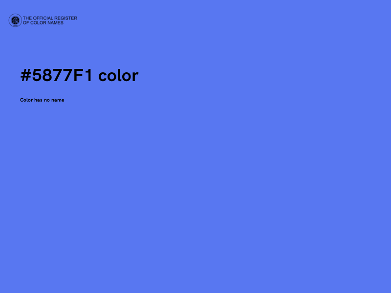 #5877F1 color image