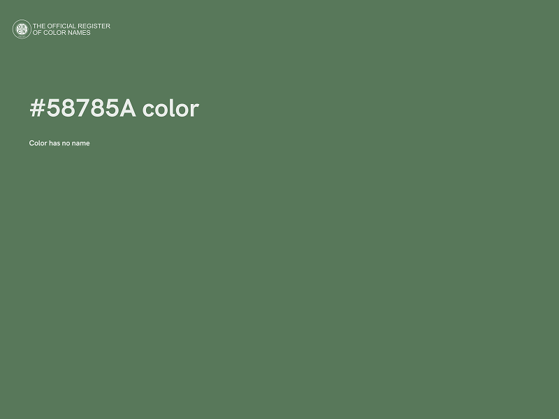 #58785A color image