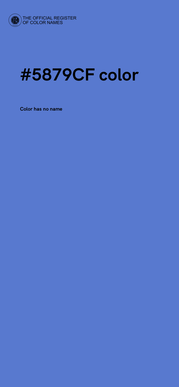 #5879CF color image