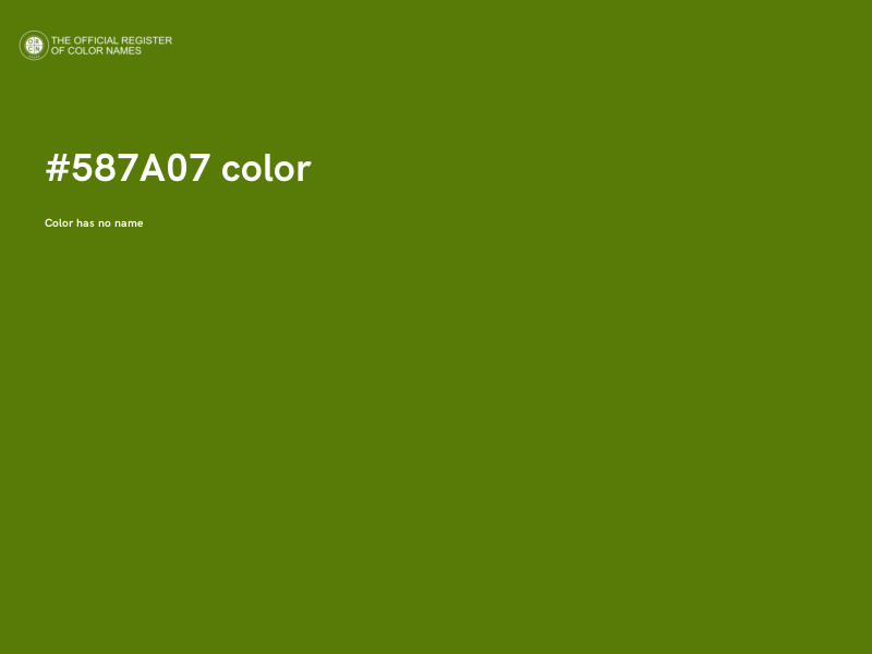 #587A07 color image
