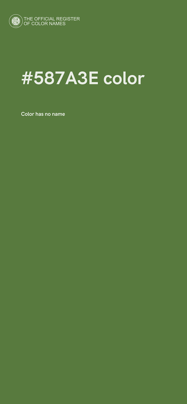 #587A3E color image