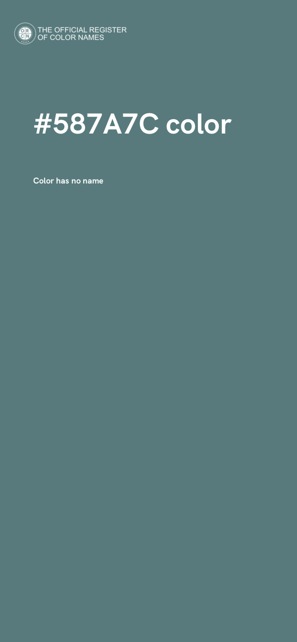 #587A7C color image
