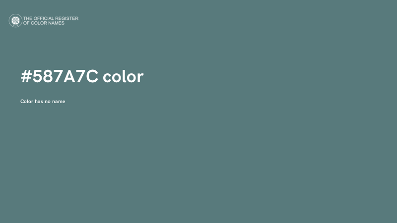 #587A7C color image